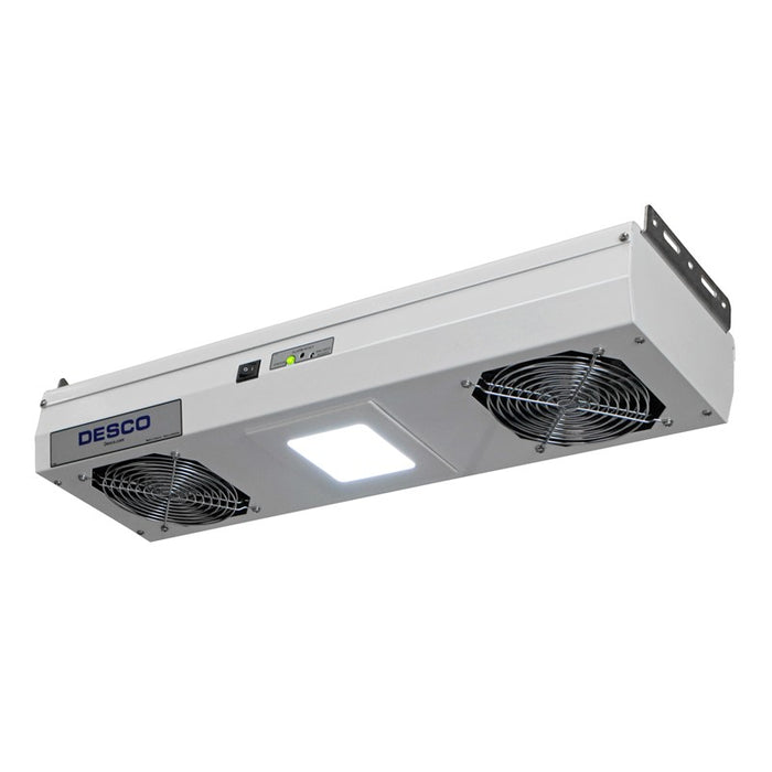 desco-60467-chargebuster-overhead-ionizer-with-led-light-2-fan-120vac