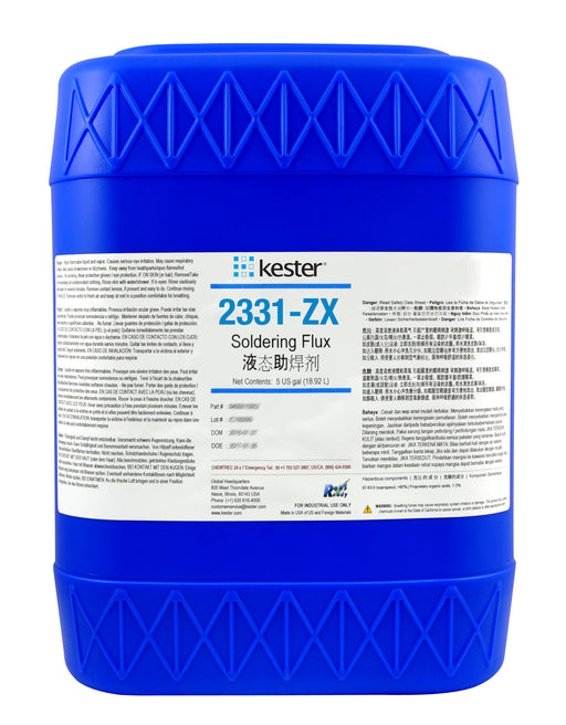 Kester 2331-ZX Organic Water Soluble Liquid Flux
