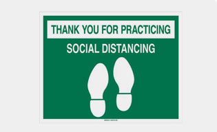 Social Distancing Signage to help stop the spread of Covid-19