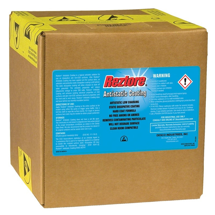 desco-10418-reztore-esd-safe-topical-liquid-2-5-gallon-cube-bag-in-box