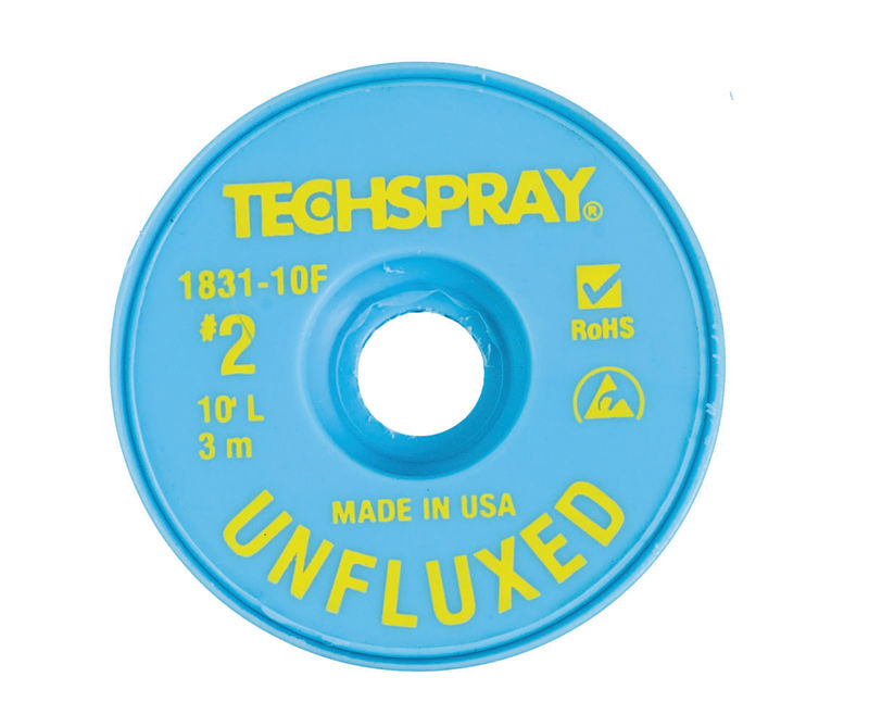 techspray-1831-10f-unfluxed-desoldering-braid-2-yellow-with-anti-static-bobbin-10