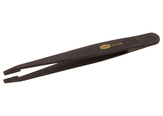 aven-18526-straight-flat-plastic-tweezers-4-1-2