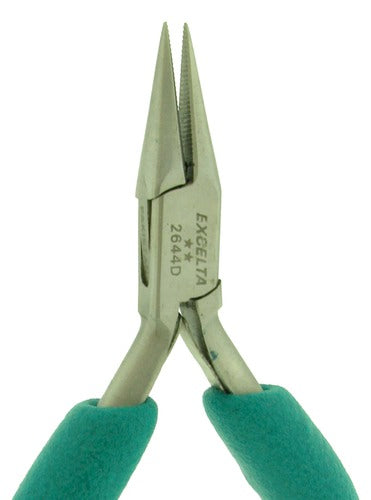 Excelta Flat Nose Pliers Duck bill nose; Smooth jaw; Overall