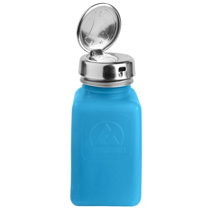 Menda 35287 durAstatic® Dissipative Blue HDPE Bottle with Take-Along Locking Pump