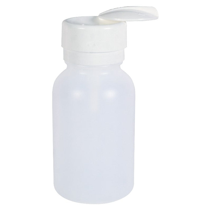Menda 35603 Round White HDPE Alcohol Bottle with Lasting-Touch Pump
