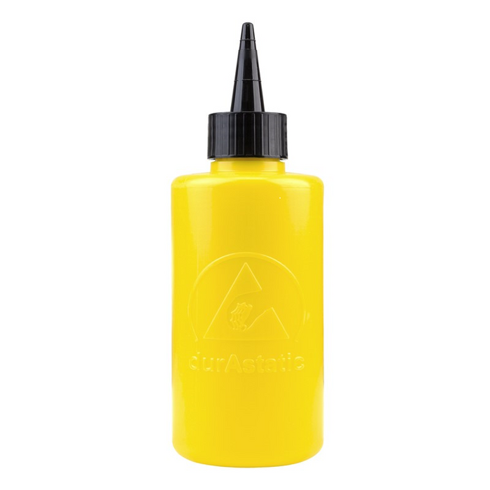 menda-35756-yellow-durastatic-cone-top-bottle-8oz