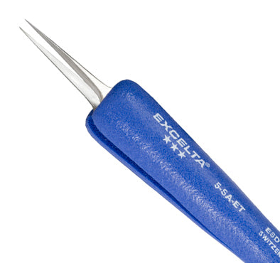 excelta-5-sa-et-esd-safe-straight-tapered-ultra-fine-point-tweezers-with-ergo-grip-4-75