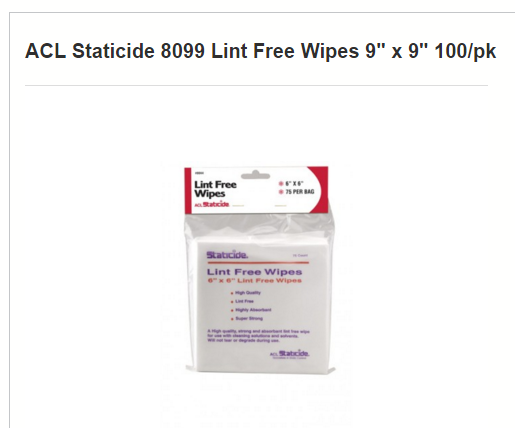 acl-staticide-8099-lint-free-wipes-9-x-9-100-pk