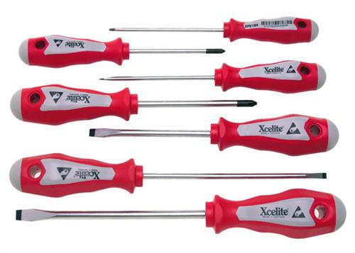 xcelite-xpe700-esd-safe-electronic-screwdriver-set-with-ergo-handles-7-piece
