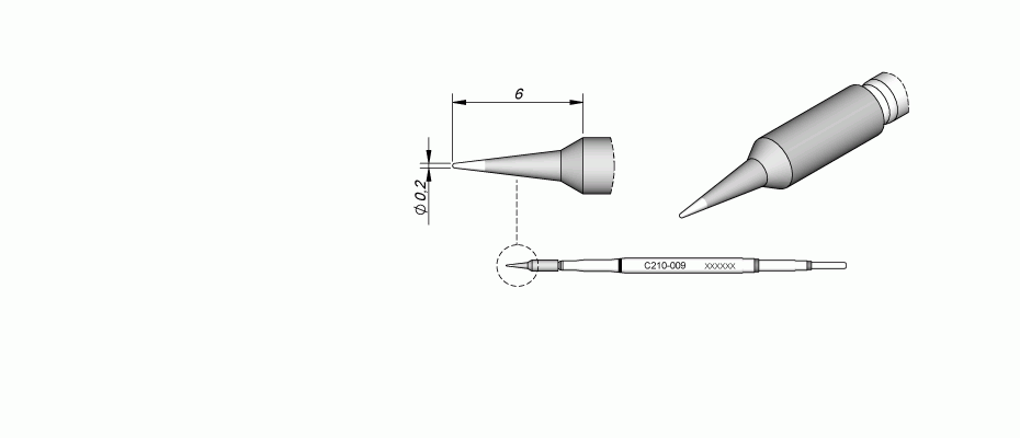 JBC Conical Cartridge 0.2mm