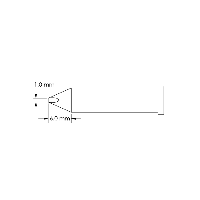 metcal-gt6-ch0010p-chisel-power-tip-1mm-x-6mm-60-degree