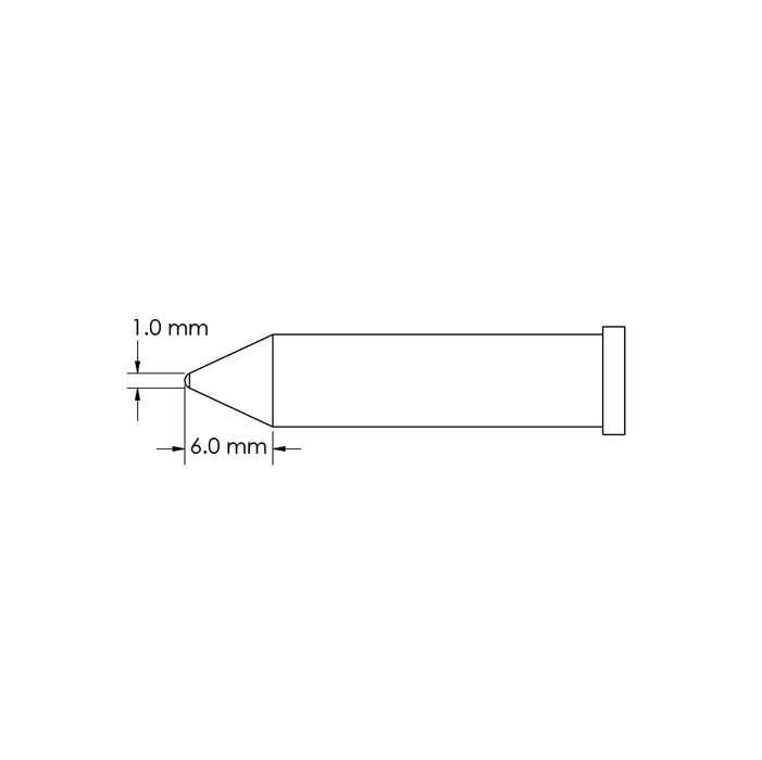 metcal-gt6-cn0010p-conical-power-tip-1mm-x-6mm