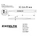 Excelta 3C-SA-PI Stainless Steel Fine Tip Fine Precision Point Tweezers