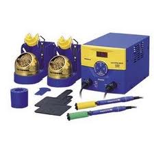 hakko-fm203-dp-esd-safe-dual-port-soldering-system-with-2-solder-irons