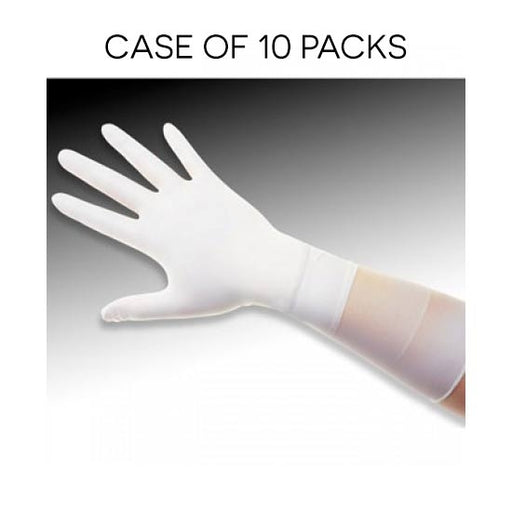 QRP Q095-XL | ESD Safe, Class 100 (ISO 5) Qualatrile XC White Nitrile 9″ Gloves | 100/pk | Extra Large