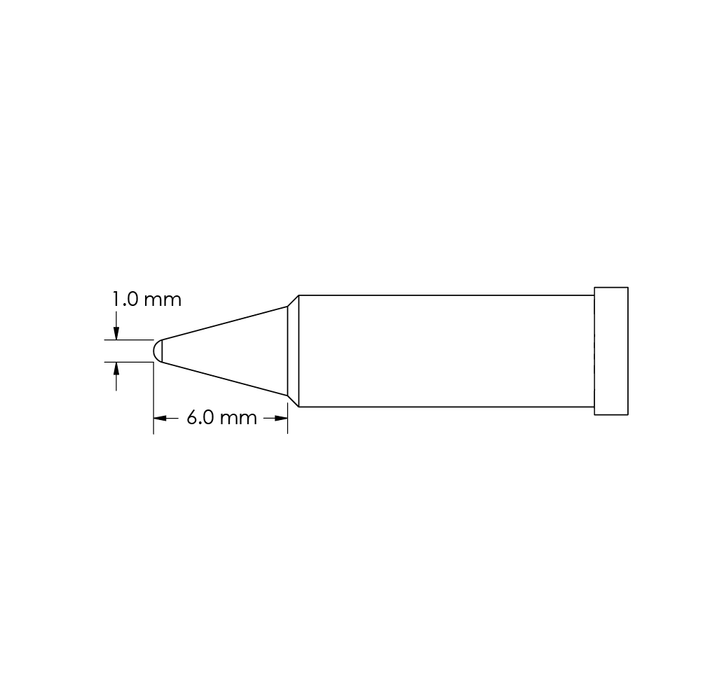 metcal-gt4-cn0010p-conical-power-tip-1mm-x-6mm