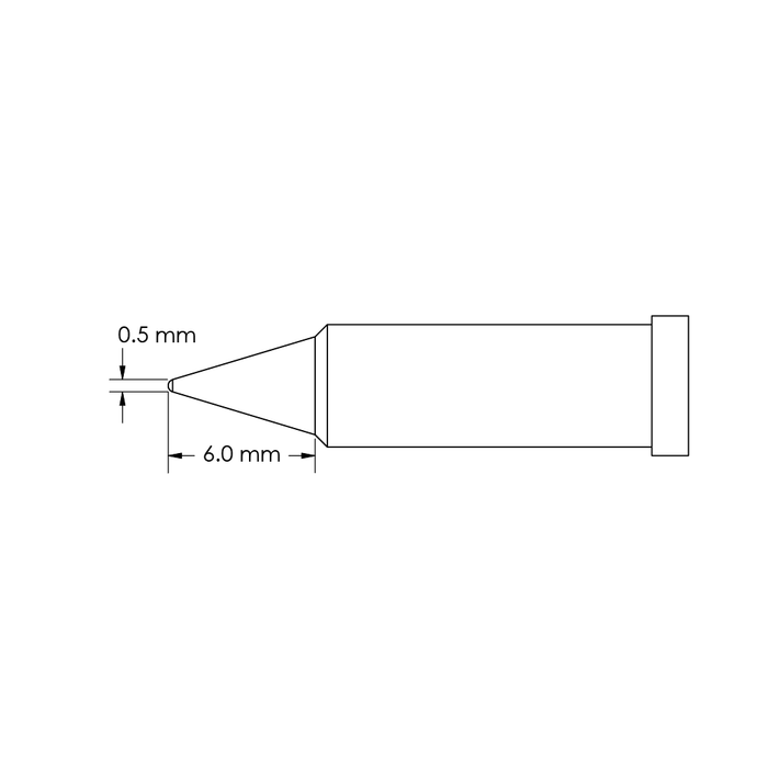 metcal-gt4-cn0005p-conical-power-tip-0-5mm-x-6mm