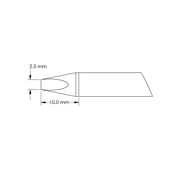 metcal-gtc-ch0025s-chisel-cartridge-2-5mm-x-10mm-40-degree