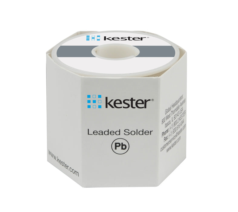 Kester 24-6337-8800 | Sn63Pb37 Wire Solder, 245 No-Clean, .031" dia., 50 core, 1lb.
