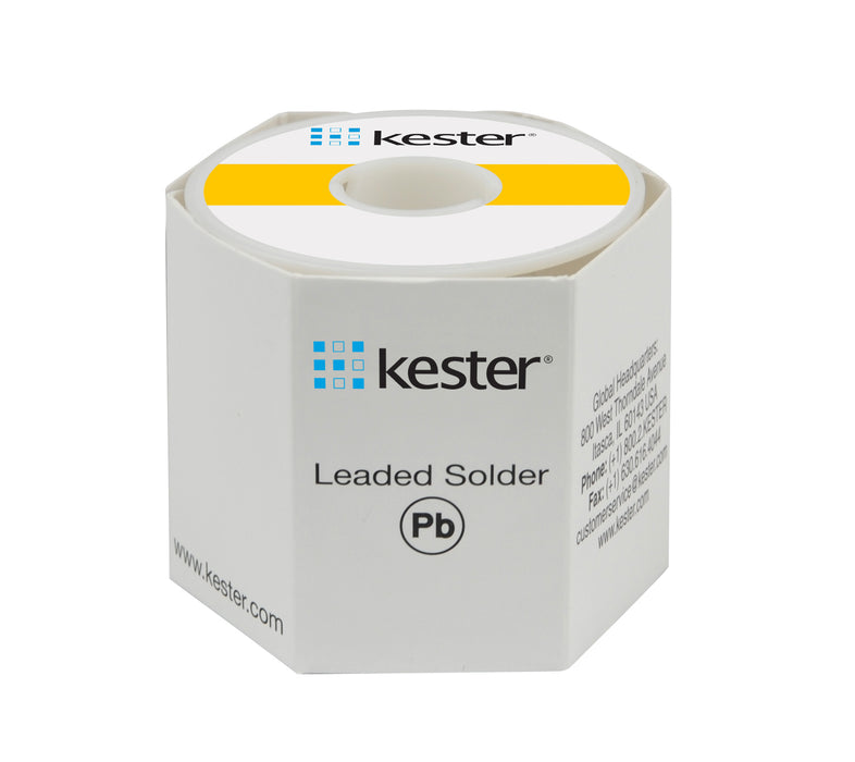 Kester 24-6337-9713 | Sn63/Pb37 Wire Solder, 285 Mildly Activated Rosin, .031"dia., 58 Core, 1 lb. | Case of 25 rolls