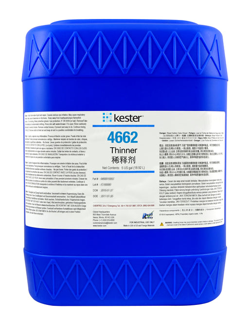 Kester 4662 Flux Thinner, Water Soluble, 5 Gallon