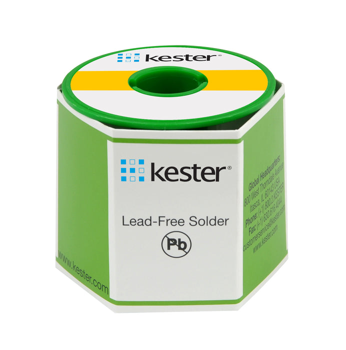 Kester SAC305 Lead Free Wire Solder, 48 Rosin, .031" dia., 66 Core | 24-7068-1402 | Case of 25 rolls