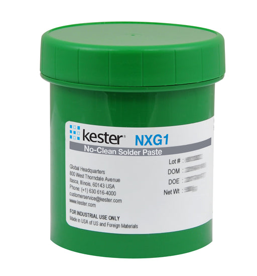 Kester SAC305 Lead Free Solder Paste, NXG1 No Clean, 500gr Jar