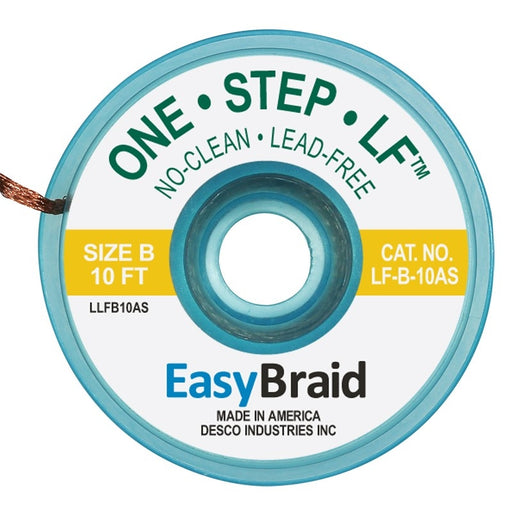 Easy Braid LF-B-10AS One-Step ESD-Safe Lead Free No Clean Gold Desoldering Braid
