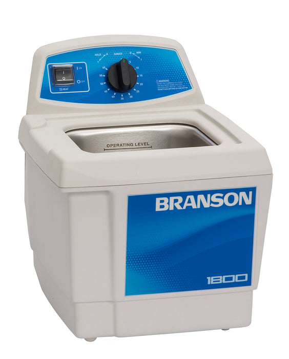 Branson M1800H Ultrasonic Cleaner with Mechanical Timer and Heater, 1/2 gallon ( Formerly B1510-MTH )