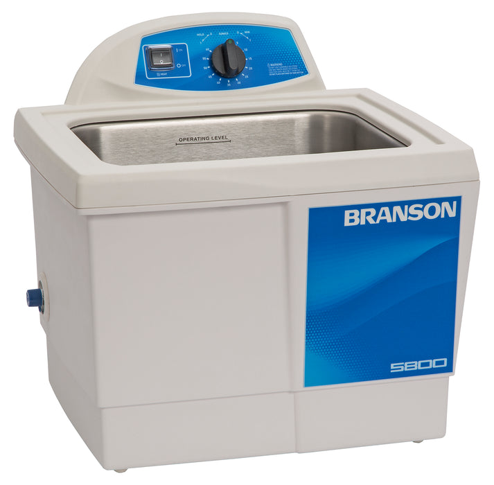 Branson M5800H Ultrasonic Cleaner with Timer & Heater, 2-1/2 gallon (Formerly B5510-MTH)