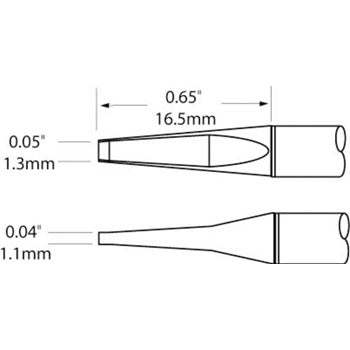 metcal-pttc-602-precision-tweezer-tip-cartridges-blade-1-0mm-pair-for-mx-ptz-handpiece