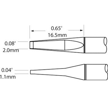 metcal-pttc-703-precision-tweezer-tip-cartridges-blade-2-0mm-pair-for-mx-ptz-handpiece