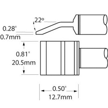 metcal-pttc-606-precision-tweezer-tip-cartridges-blade-20-5mm-pair-for-mx-ptz-handpiece