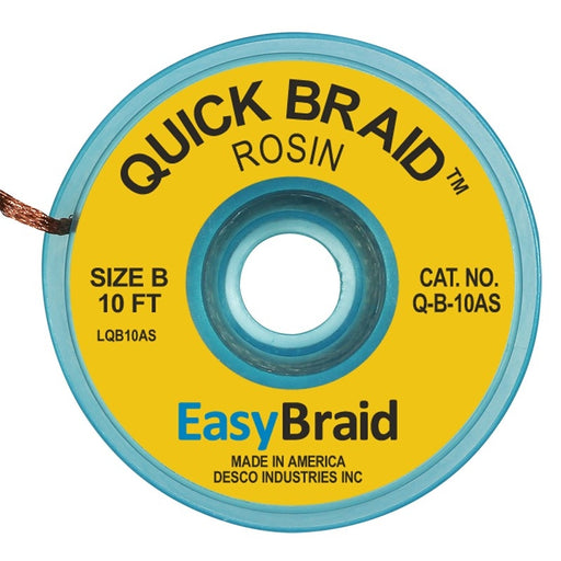 Easy Braid Q-B-10AS Quick Braid ESD-Safe Gold Desoldering Braid