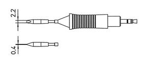 Weller RTM002S Chisel Solder Tip Cartridge .087" for WMRP Solder Pencil | 0054460899