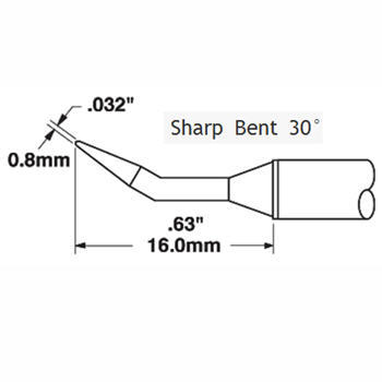 metcal-sttc-040-conical-sharp-bent-soldering-tip