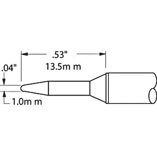 metcal-sttc-101p-conical-sharp-high-power-tip-1-32-for-mx-series-systems
