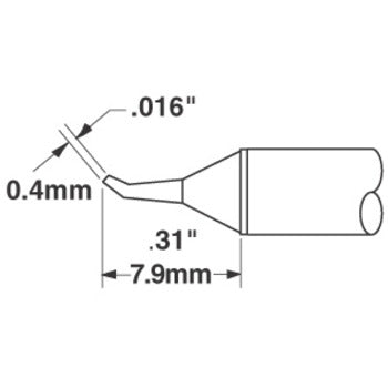 metcal-sttc-126-conical-sharp-bent-soldering-tip