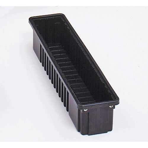 Metro TB95050CAS Conductive Stackable Divider Tote Box, Black
